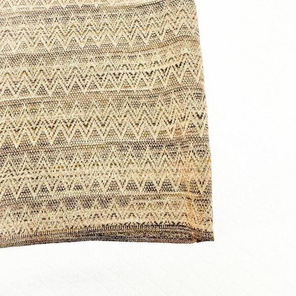 House of Harlow 1960 Brown Metallic Long Pencil Skirt Size M - Picture 2 of 7